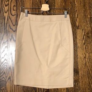 The Limited tan pencil skirt (0P)